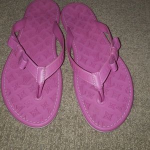 Louis Vuitton Rubber Ipanema Flat Thong Sandals
